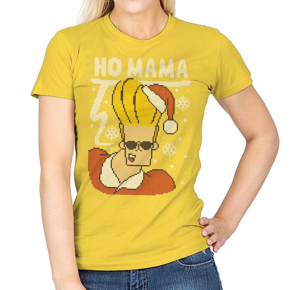 Ho Mama! - Ugly Holiday - Womens T-Shirts RIPT Apparel Small / Daisy