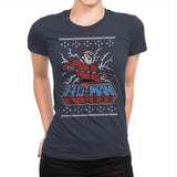 Ho-Man! - Ugly Holiday - Womens Premium T-Shirts RIPT Apparel Small / Indigo