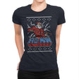 Ho-Man! - Ugly Holiday - Womens Premium T-Shirts RIPT Apparel Small / Navy