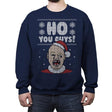 Ho You Guys! - Ugly Holiday - Crew Neck Sweatshirt Crew Neck Sweatshirt RIPT Apparel