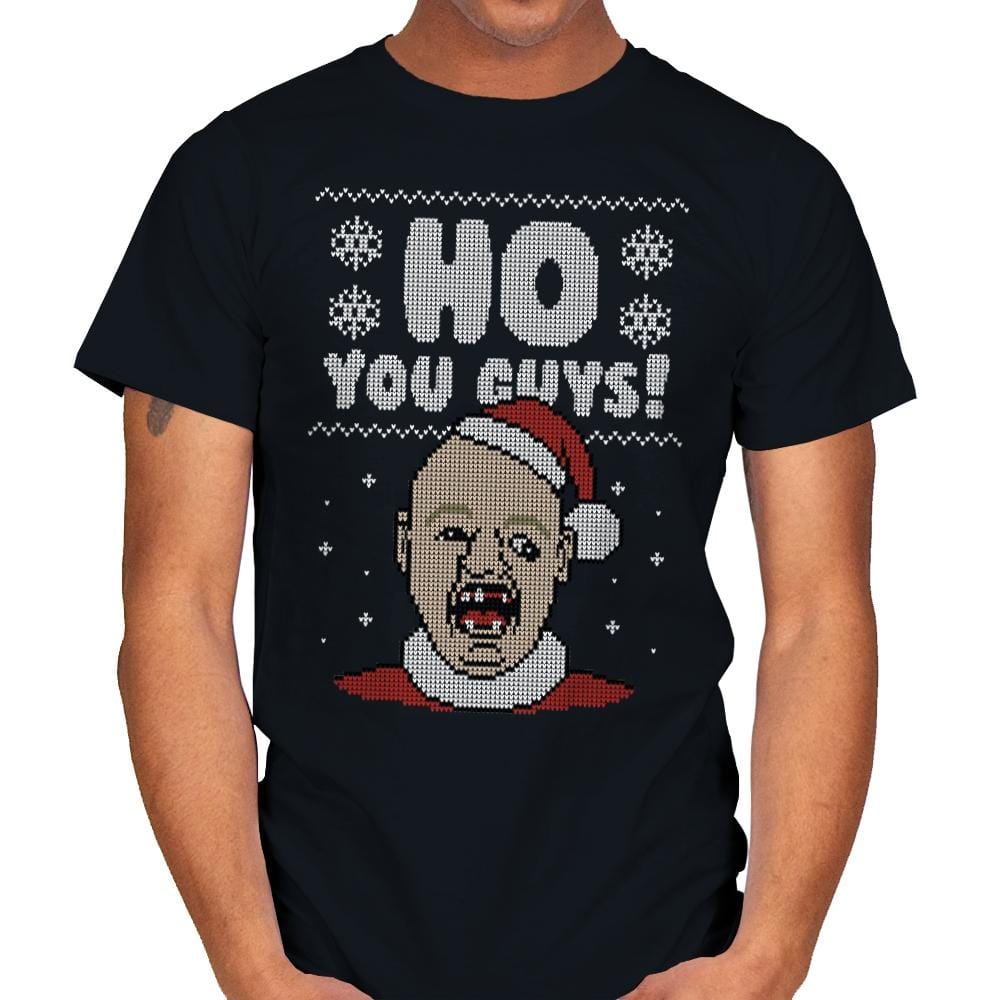 Ho You Guys! - Ugly Holiday - Mens T-Shirts RIPT Apparel Small / Black