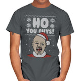 Ho You Guys! - Ugly Holiday - Mens T-Shirts RIPT Apparel Small / Charcoal