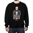 Hockey Mask Season - Crew Neck Sweatshirt Crew Neck Sweatshirt RIPT Apparel Small / Black