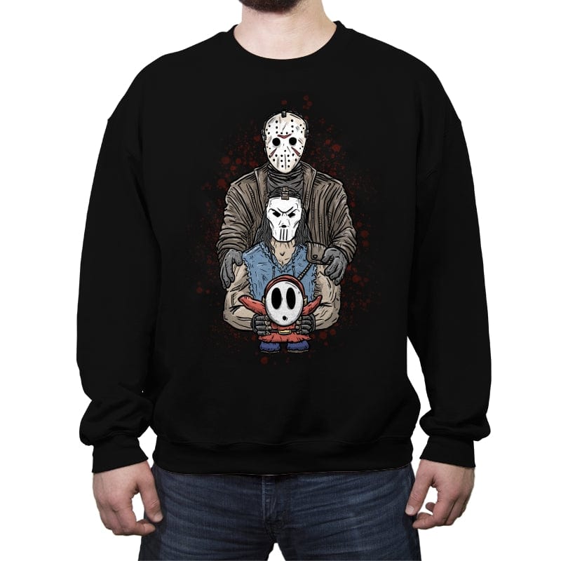 Hockey Mask Season - Crew Neck Sweatshirt Crew Neck Sweatshirt RIPT Apparel Small / Black