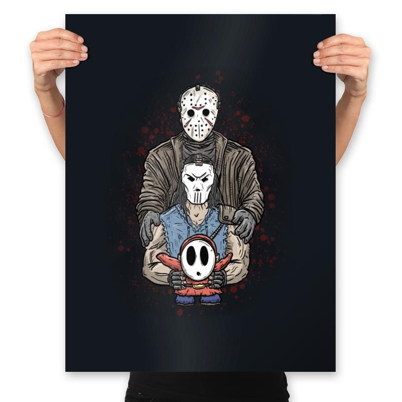 Hockey Mask Season - Prints Posters RIPT Apparel 18x24 / Black