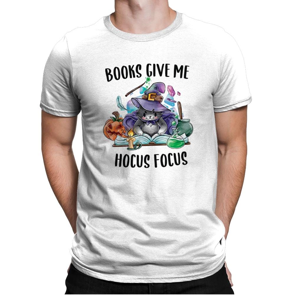 Hocus Focus  - Mens Premium T-Shirts RIPT Apparel Small / White