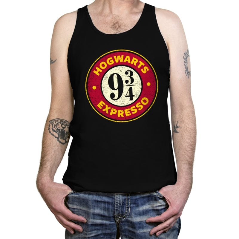 Hogwarts Expresso - Tanktop Tanktop RIPT Apparel X-Small / Black