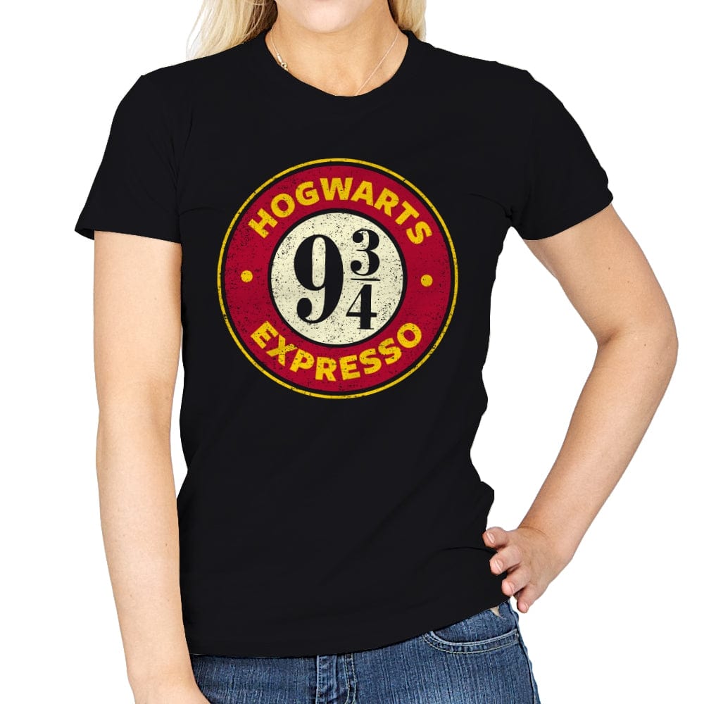 Hogwarts Expresso - Womens T-Shirts RIPT Apparel Small / Black