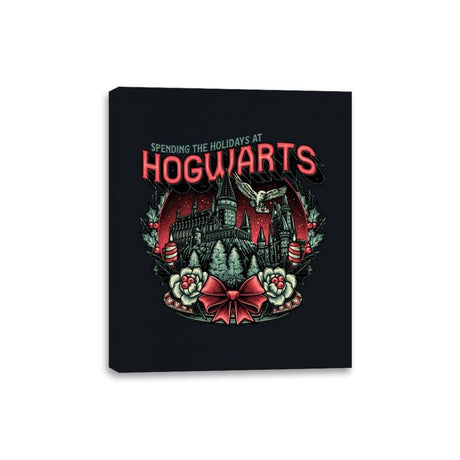 Hogwarts Holidays - Canvas Wraps Canvas Wraps RIPT Apparel 8x10 / Black