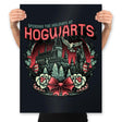 Hogwarts Holidays - Prints Posters RIPT Apparel 18x24 / Black