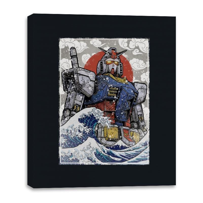 Hokusai Rx 78 2 - Canvas Wraps Canvas Wraps RIPT Apparel 16x20 / Black