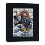 Hokusai Rx 78 2 - Canvas Wraps Canvas Wraps RIPT Apparel 16x20 / Black