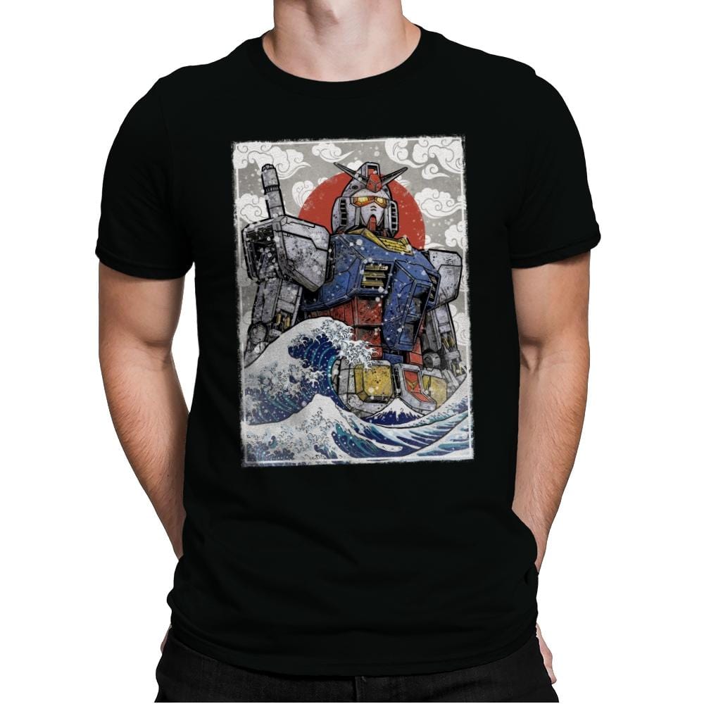 Hokusai Rx 78 2 - Mens Premium T-Shirts RIPT Apparel Small / Black