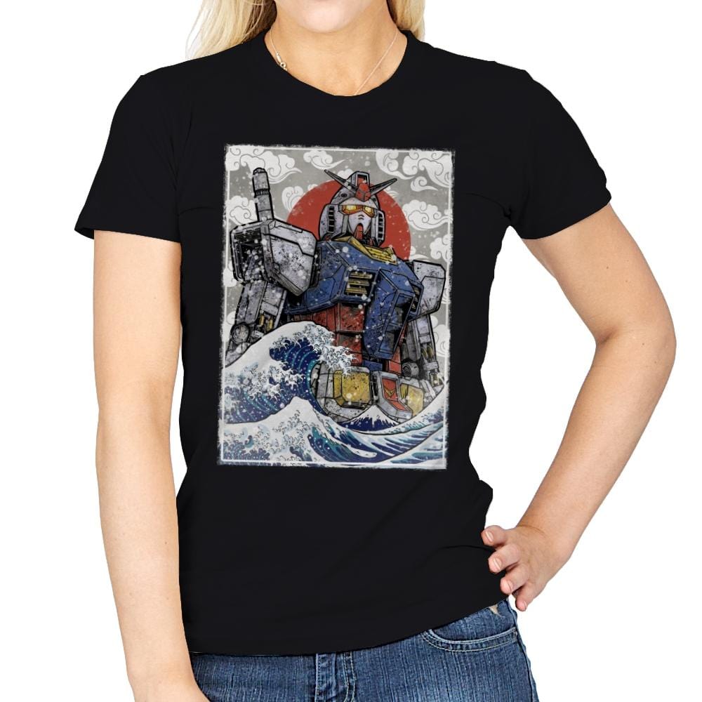 Hokusai Rx 78 2 - Womens T-Shirts RIPT Apparel Small / Black