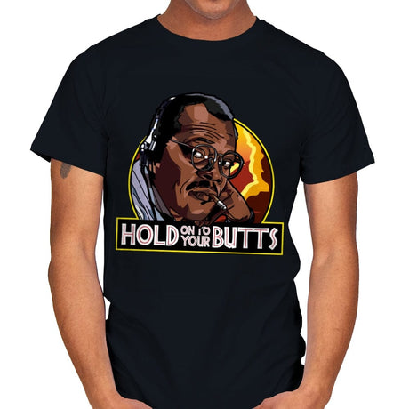 Hold on to your Butts - Mens T-Shirts RIPT Apparel Small / Black