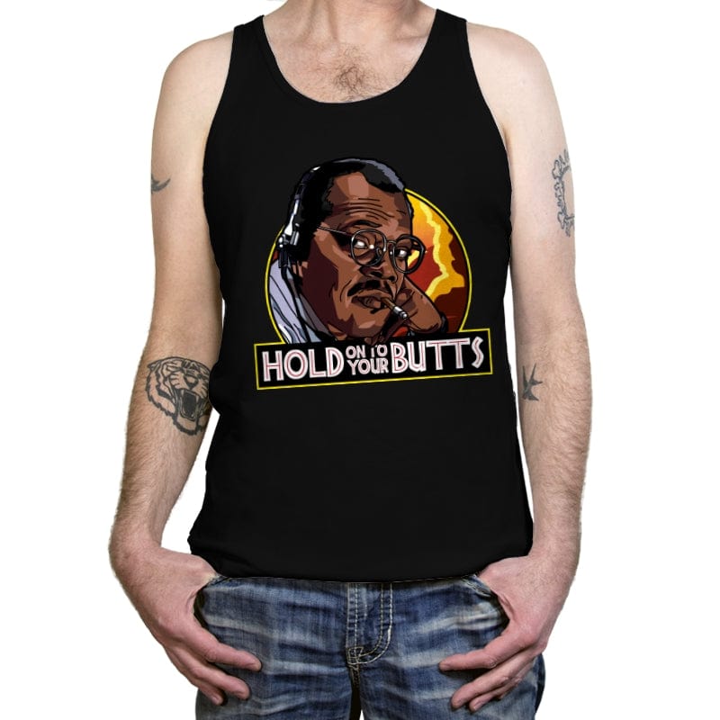 Hold on to your Butts - Tanktop Tanktop RIPT Apparel X-Small / Black