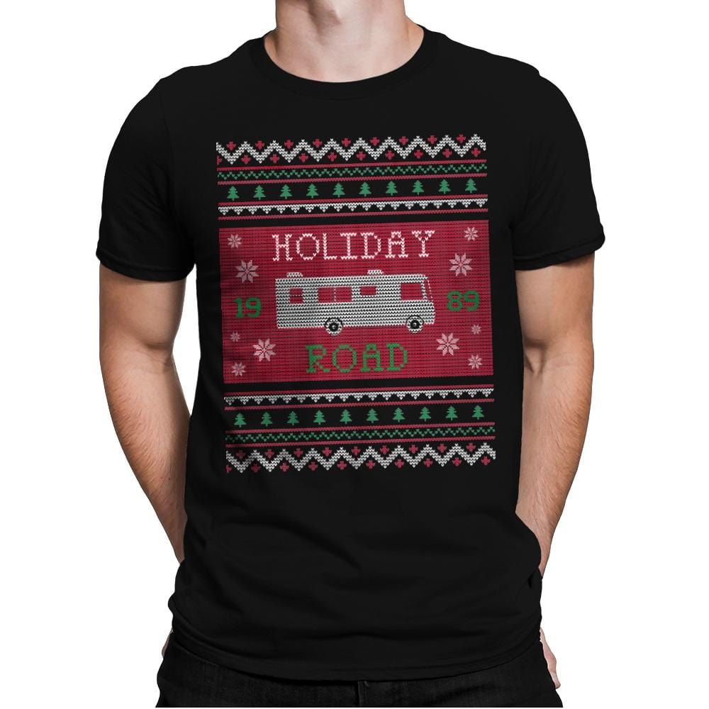 Holiday Road 89 - Ugly Holiday - Mens Premium T-Shirts RIPT Apparel Small / Black
