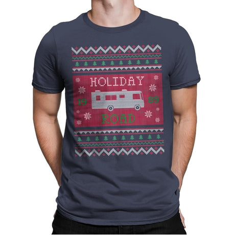 Holiday Road 89 - Ugly Holiday - Mens Premium T-Shirts RIPT Apparel Small / Indigo
