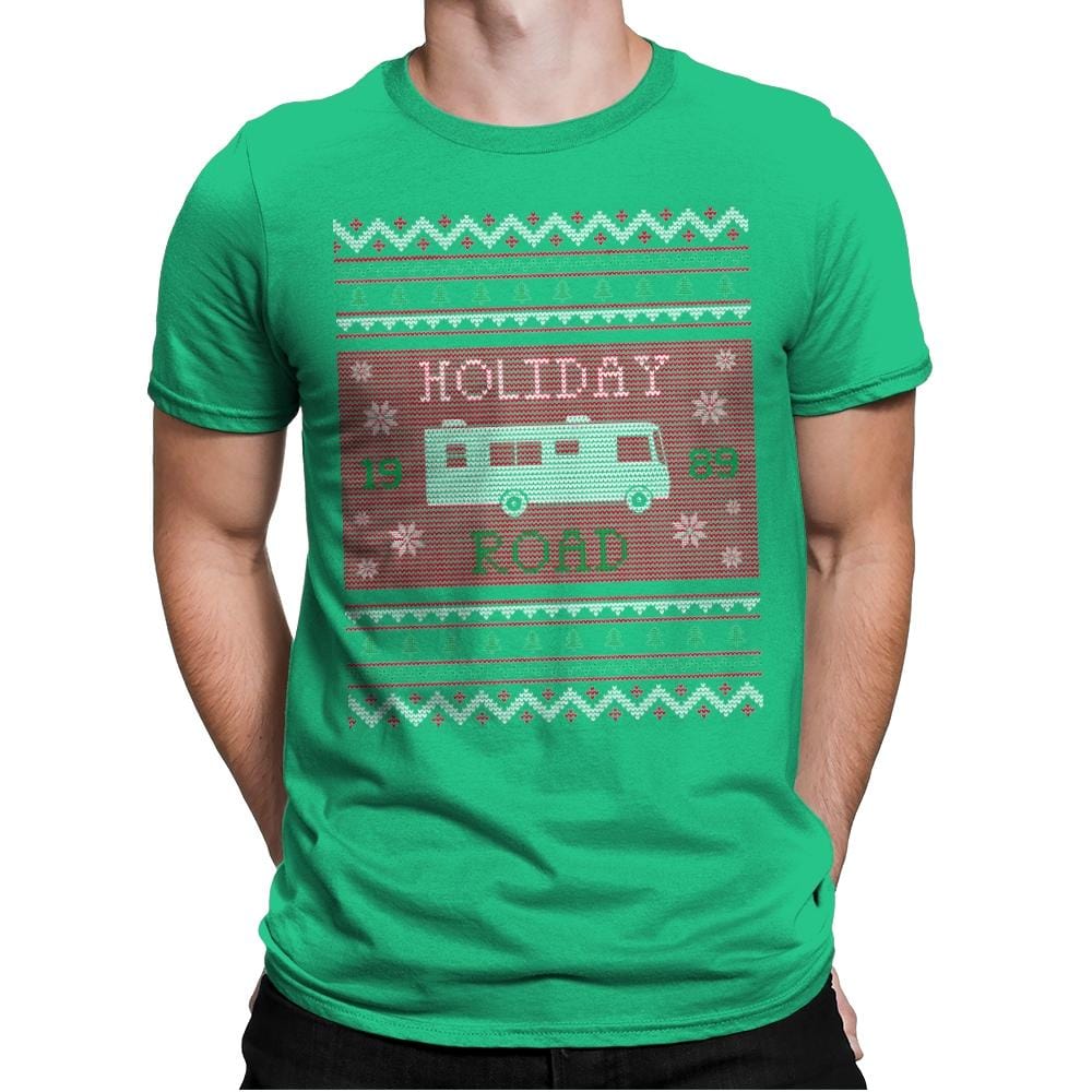 Holiday Road 89 - Ugly Holiday - Mens Premium T-Shirts RIPT Apparel Small / Kelly Green