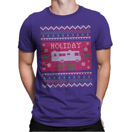 Holiday Road 89 - Ugly Holiday - Mens Premium T-Shirts RIPT Apparel Small / Purple Rush
