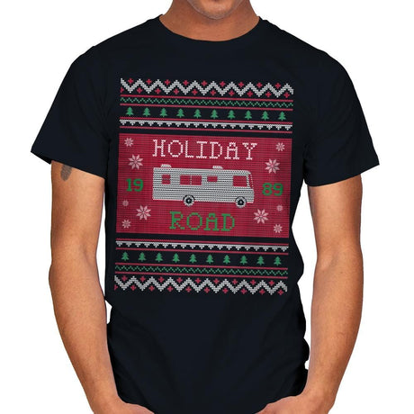 Holiday Road 89 - Ugly Holiday - Mens T-Shirts RIPT Apparel Small / Black