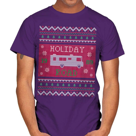 Holiday Road 89 - Ugly Holiday - Mens T-Shirts RIPT Apparel Small / Purple