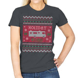 Holiday Road 89 - Ugly Holiday - Womens T-Shirts RIPT Apparel Small / Charcoal