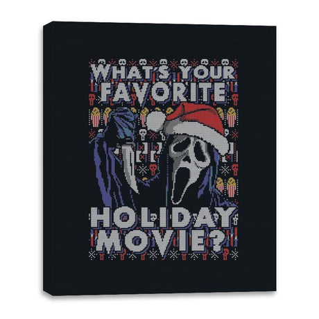 Holiday Scream - Canvas Wraps Canvas Wraps RIPT Apparel 16x20 / Black