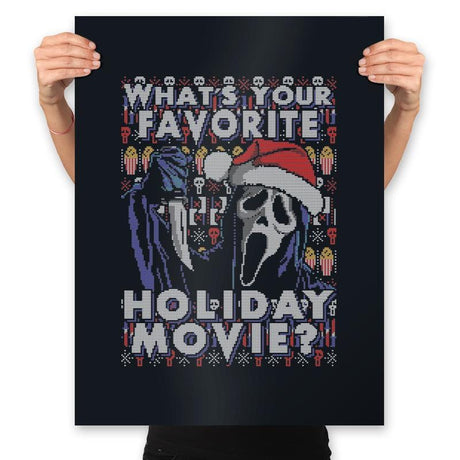 Holiday Scream - Prints Posters RIPT Apparel 18x24 / Black