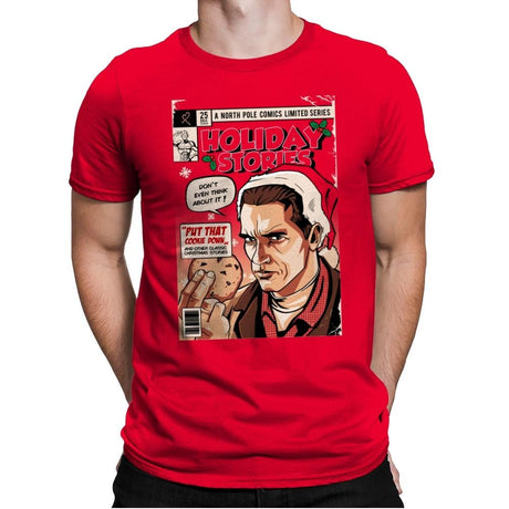 Holiday Stories - Mens Premium T-Shirts RIPT Apparel Small / Red
