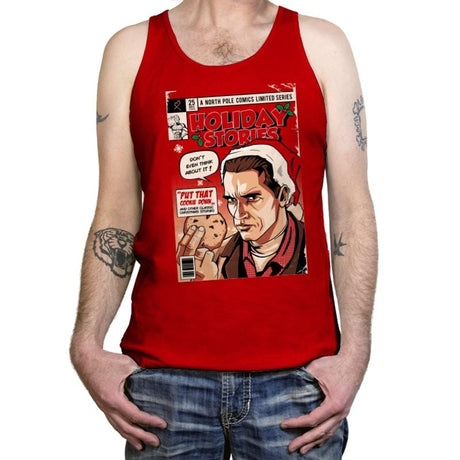 Holiday Stories - Tanktop Tanktop RIPT Apparel X-Small / Red