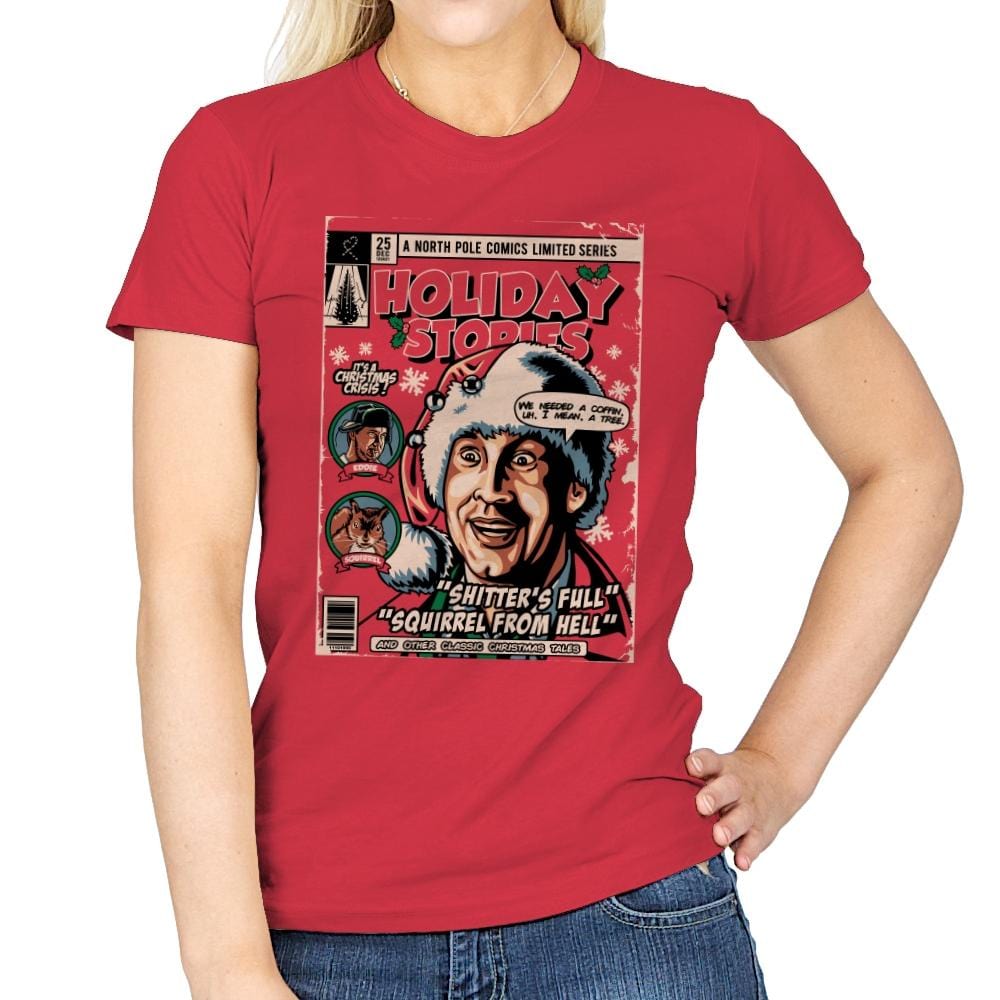 Holiday Stories vol.1 - Womens T-Shirts RIPT Apparel Small / Red