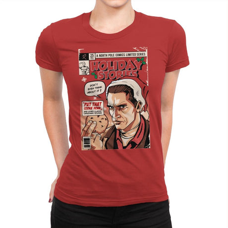 Holiday Stories - Womens Premium T-Shirts RIPT Apparel Small / Red