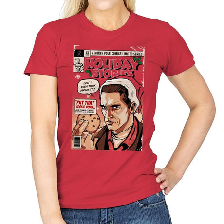 Holiday Stories - Womens T-Shirts RIPT Apparel Small / Red