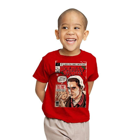 Holiday Stories - Youth T-Shirts RIPT Apparel X-small / Red