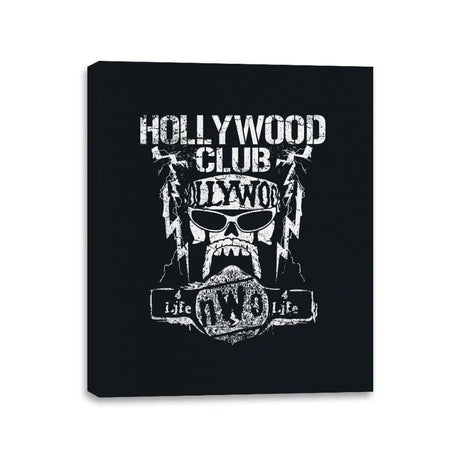 Hollywood Club 4 Life - Canvas Wraps Canvas Wraps RIPT Apparel 11x14 / Black