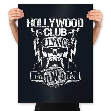 Hollywood Club 4 Life - Prints Posters RIPT Apparel 18x24 / Black