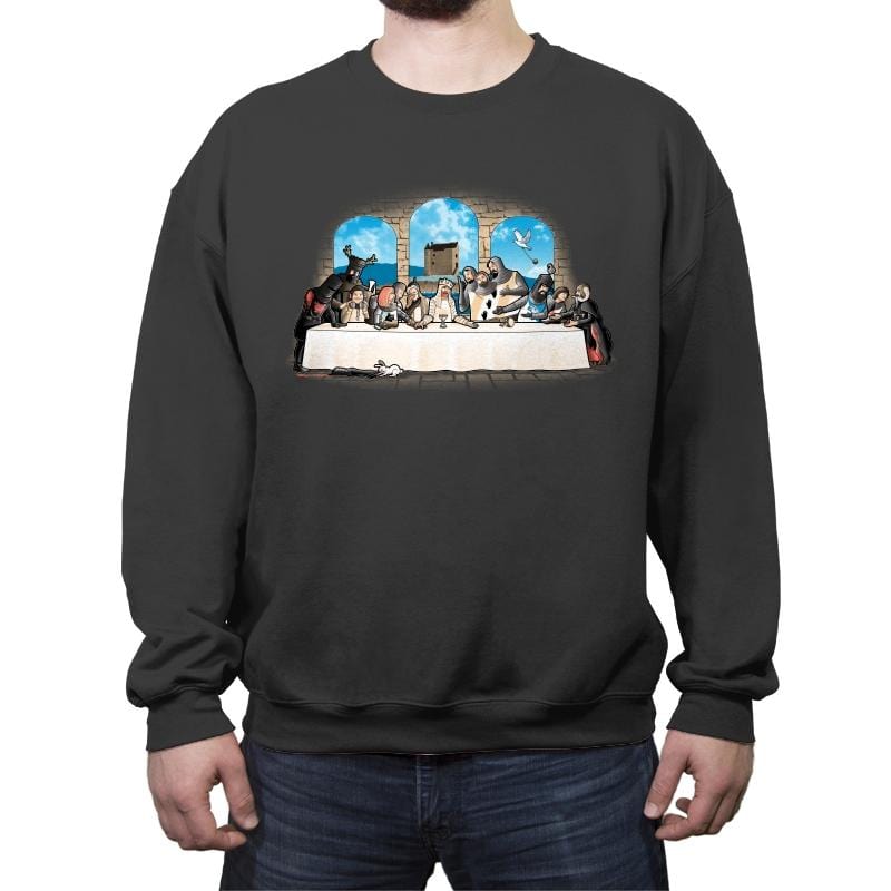 Holy Grail dinner - Crew Neck Sweatshirt Crew Neck Sweatshirt RIPT Apparel Small / Charcoal