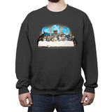 Holy Grail dinner - Crew Neck Sweatshirt Crew Neck Sweatshirt RIPT Apparel Small / Charcoal