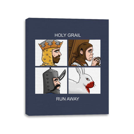 Holy Grail - Run Away - Canvas Wraps Canvas Wraps RIPT Apparel 11x14 / Navy