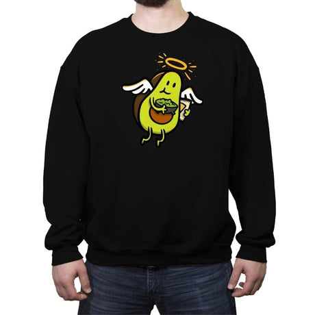 Holy Guacamole - Crew Neck Sweatshirt Crew Neck Sweatshirt RIPT Apparel Small / Black