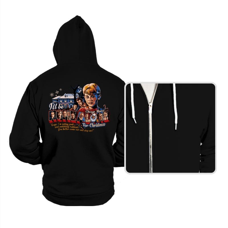 Home Alone for Christmas - Hoodies Hoodies RIPT Apparel Small / Black