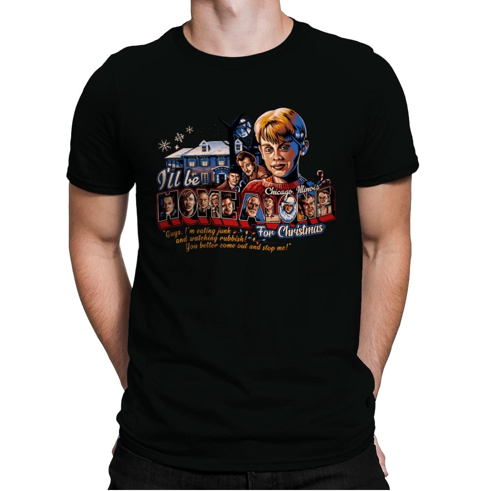 Home Alone for Christmas - Mens Premium T-Shirts RIPT Apparel Small / Black
