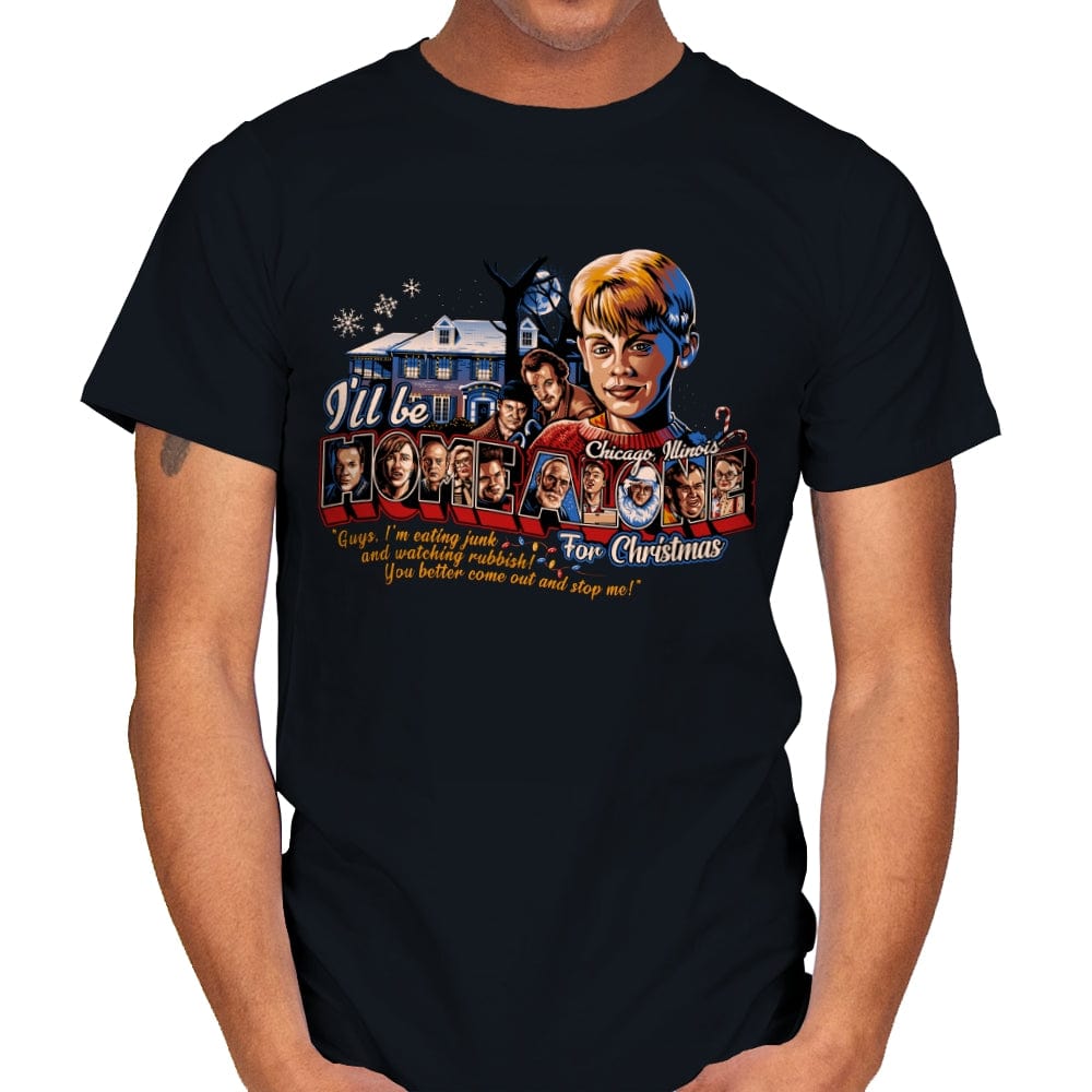 Home Alone for Christmas - Mens T-Shirts RIPT Apparel Small / Black