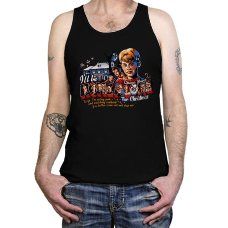 Home Alone for Christmas - Tanktop Tanktop RIPT Apparel X-Small / Black