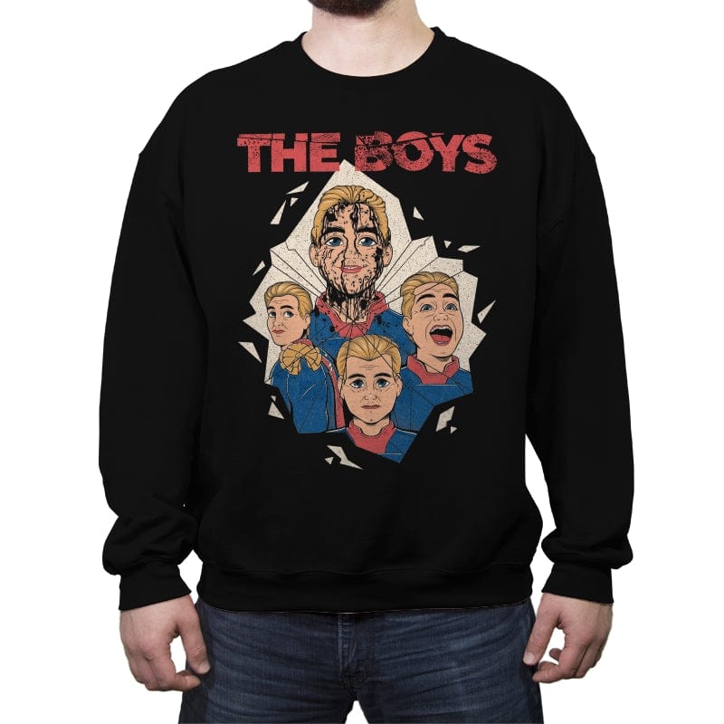 Homelander - The Boys - Crew Neck Sweatshirt Crew Neck Sweatshirt RIPT Apparel Small / Black