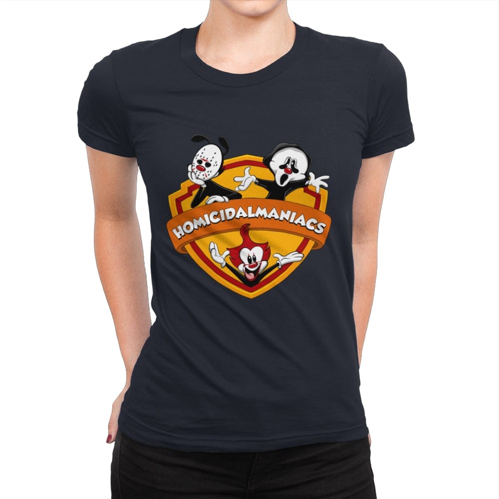 Homicidal Maniacs - Womens Premium T-Shirts RIPT Apparel Small / Midnight Navy