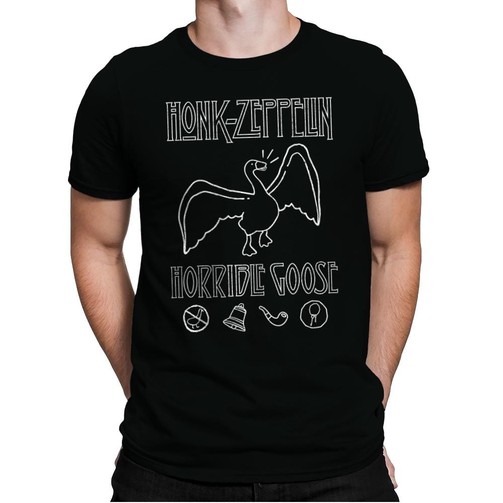 Honk Horrible Goose - Mens Premium T-Shirts RIPT Apparel Small / Black