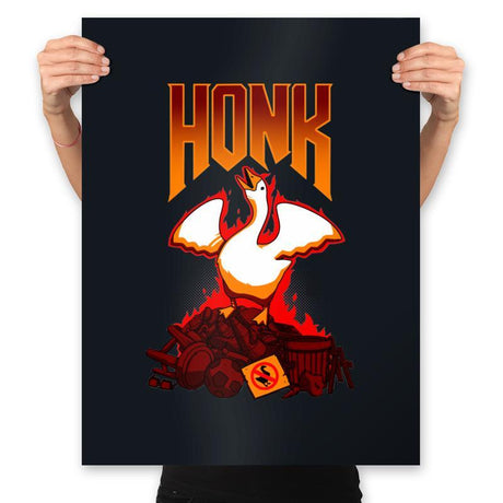HONK! - Prints Posters RIPT Apparel 18x24 / Black