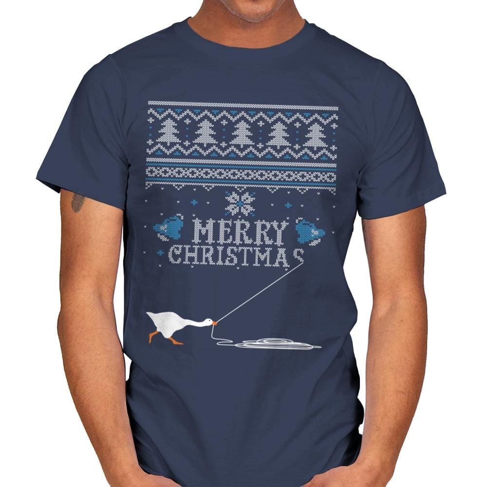 Honked Christmas - Mens T-Shirts RIPT Apparel Small / Navy